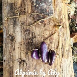 purple Turquoise beaded handmade bracelet minimalist dainty